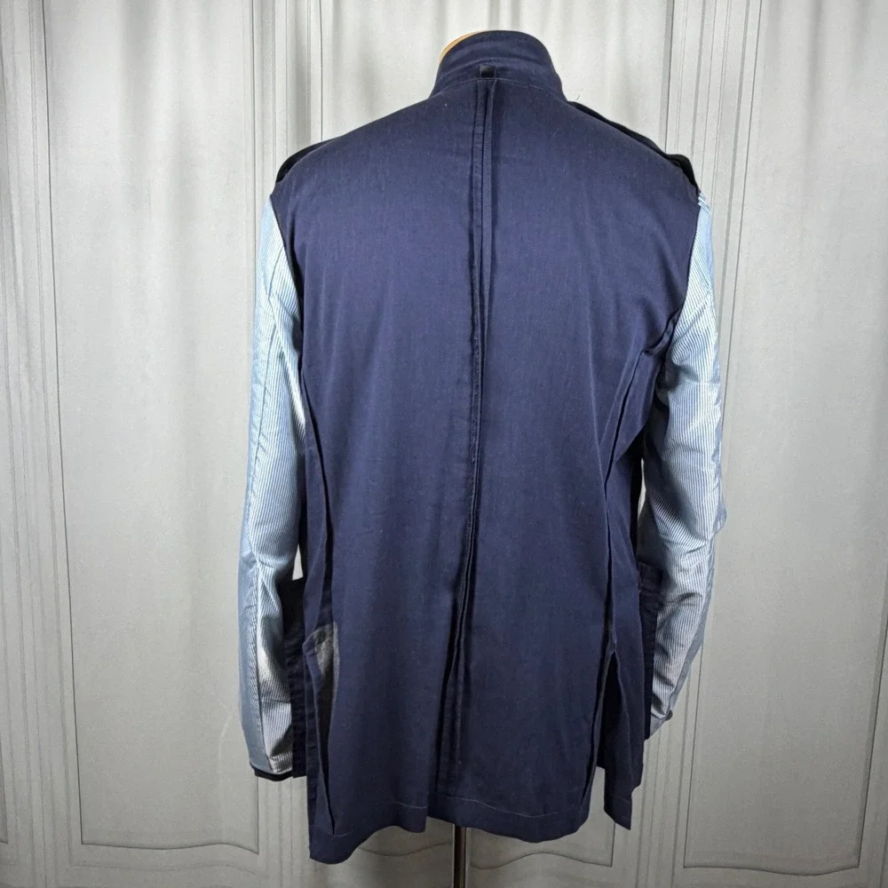 Mens J. Crew Ludlow Somelos Unstructured Stretch Cotton Blazer, Navy Blue 42L